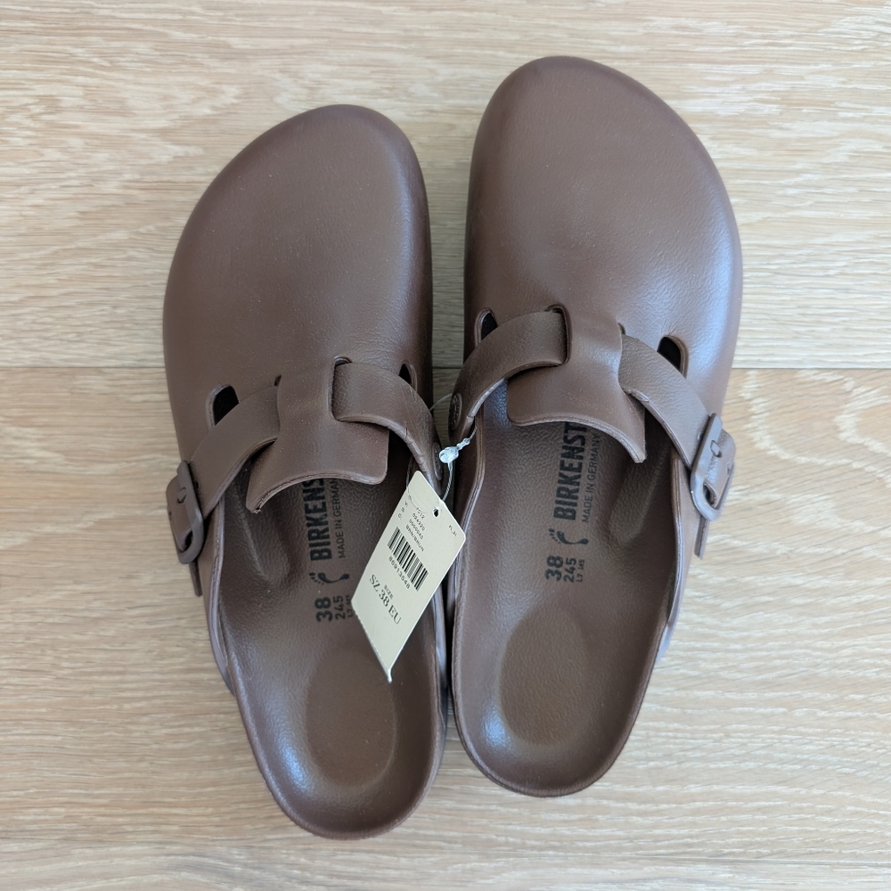 NWT Brown Birkenstock Boston EVA Women's - EU 38
